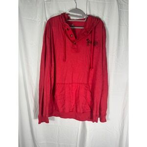 Disney World Red Hoodie Mickey Mouse Est 1971 Pullover‎ Hooded Sweatshirt XL